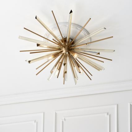 Endon 81937 - Luminária de teto 4xE14/40W/230V Ø 80 cm dourada
