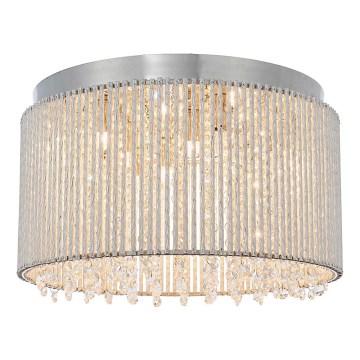 Endon 81980 - Iluminação de teto de cristal GALINA 10xG9/25W/230V cromado mate