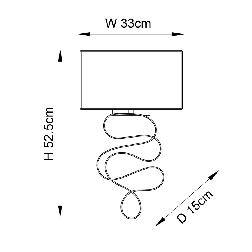 Endon 82070 - Aplique de parede 1xE27/10W/230V branco/latão
