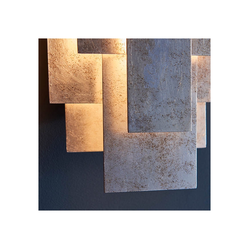 Endon 90451 - Aplique de parede ALZARE 2xG9/3W/230V, acabamento em branco com pátina