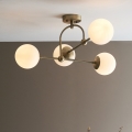 Endon 90843 - Lustre de tecto de montagem superficial ONTARIO 4xE14/7W/230V latão