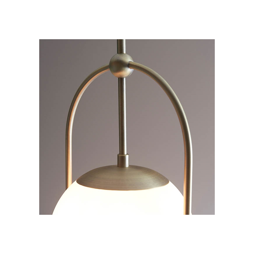 Endon 90844 - Lustre de haste ONTARIO 1xE27/10W/230V latão