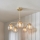 Endon 91969 - Lustre com haste DIMPLE 5xE14/25W/230V dourado