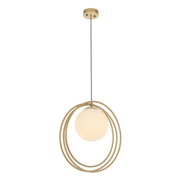 Endon 92488 - Pendente com cabo EMILIO 1xE27/10W/230V dourado