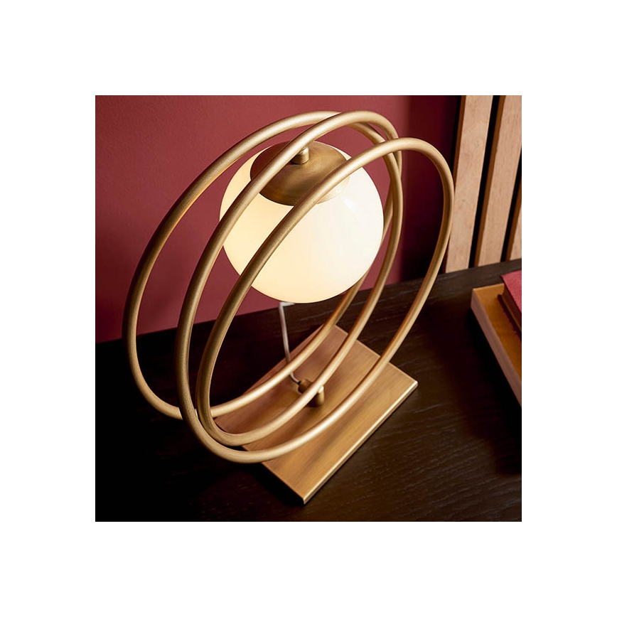 Endon 92491 - Candeeiro de mesa EMILIO 1xG9/3W/230V dourado/branco