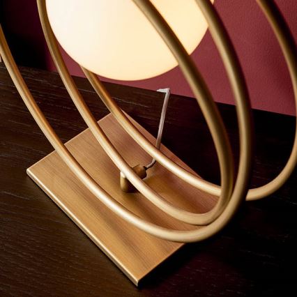 Endon 92491 - Candeeiro de mesa EMILIO 1xG9/3W/230V dourado/branco