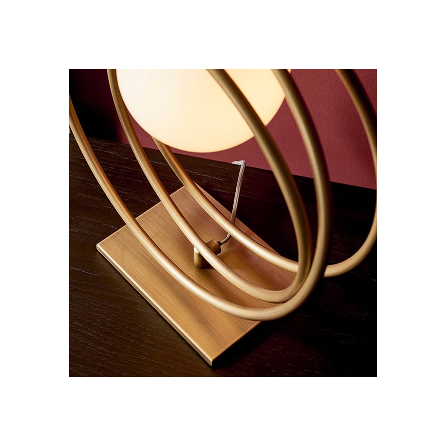 Endon 92491 - Candeeiro de mesa EMILIO 1xG9/3W/230V dourado/branco