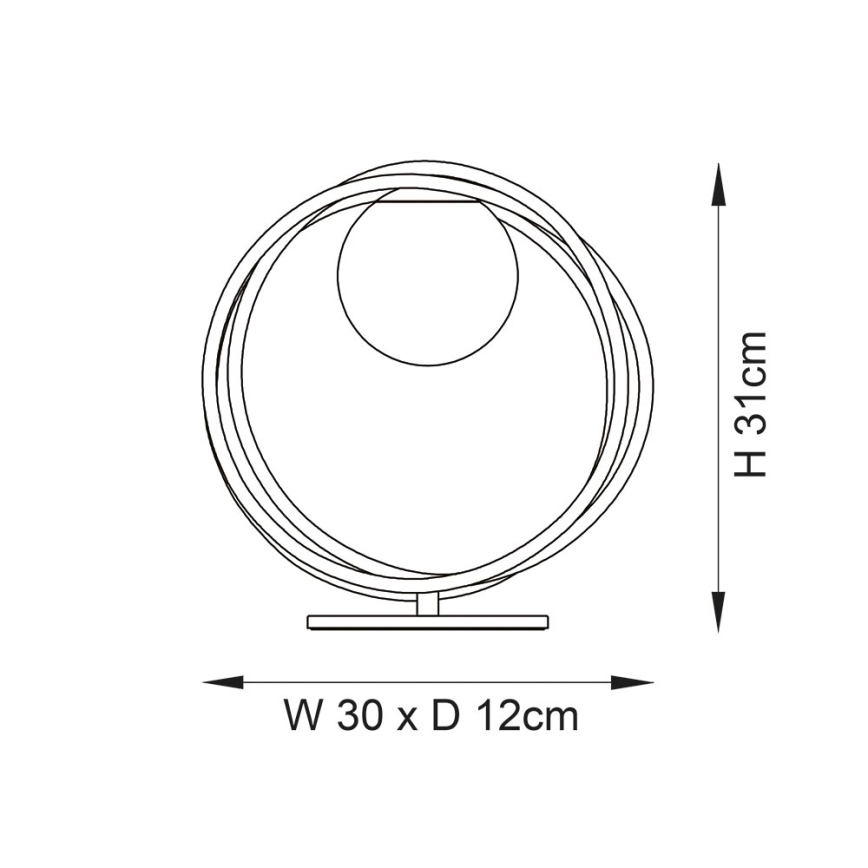 Endon 92491 - Candeeiro de mesa EMILIO 1xG9/3W/230V dourado/branco