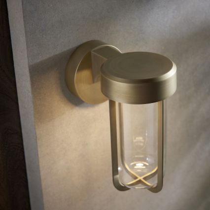Endon 92856 - Aplique de parede para casa de banho LED/8W/230V IP44 2700K latão