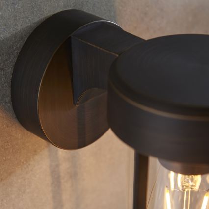 Endon 92857 - Candeeiro de parede para casa de banho 1xE27/6W/230V IP44 bronze/preto