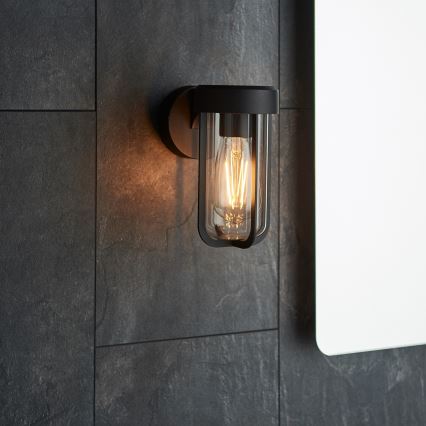 Endon 92859 - Aplique de parede para casa de banho 1xE27/6W/230V IP44 preto