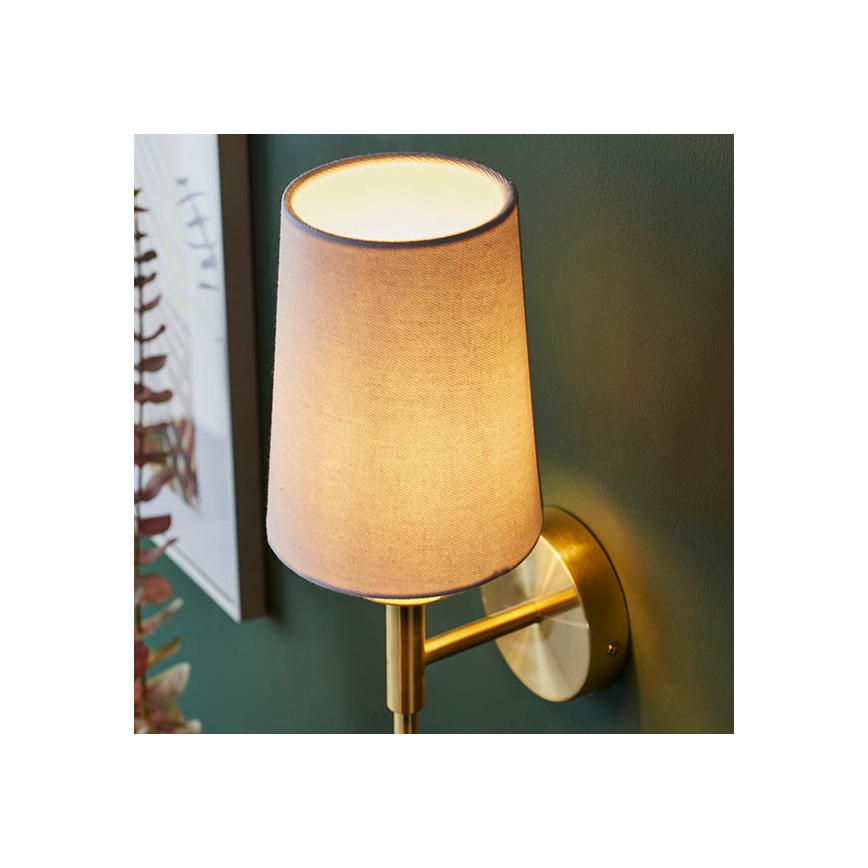 Endon 92955 - Candeeiro de parede 1xE14/6W/230V branco/dourado