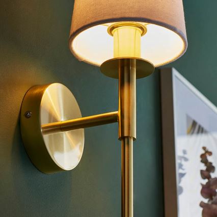 Endon 92955 - Candeeiro de parede 1xE14/6W/230V branco/dourado