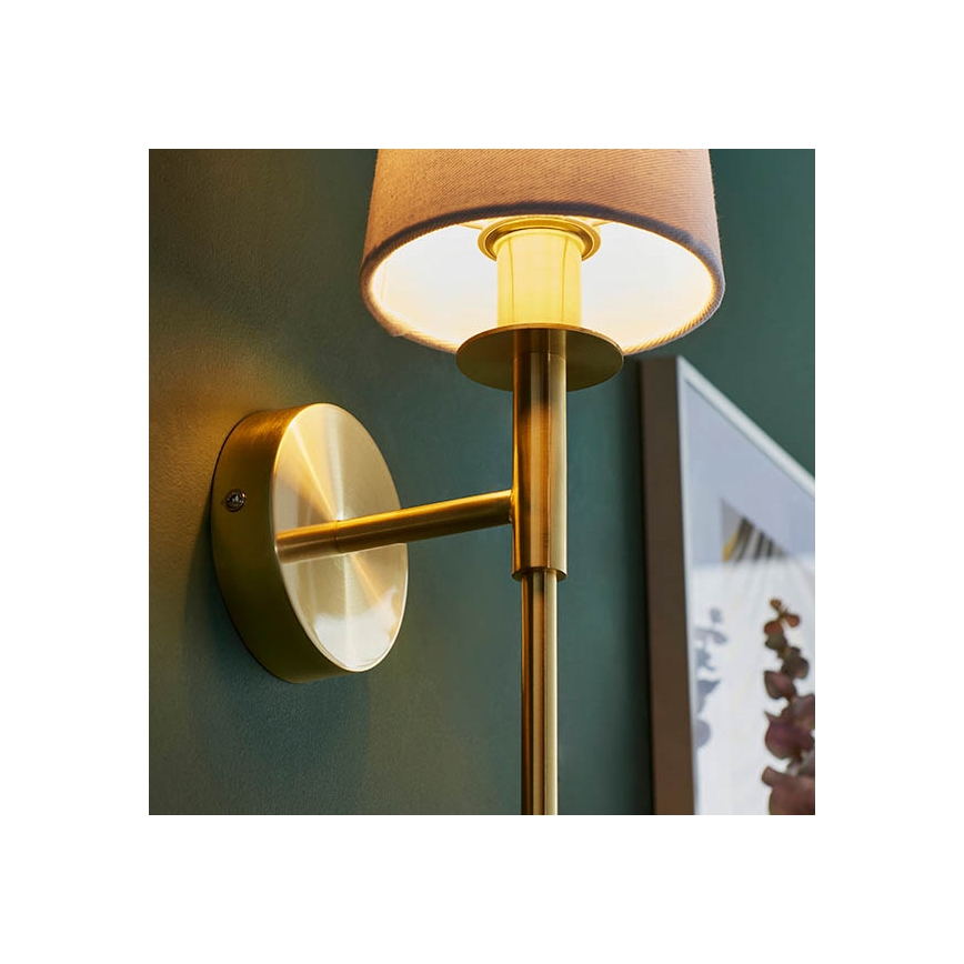 Endon 92955 - Candeeiro de parede 1xE14/6W/230V branco/dourado