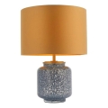 Endon 93067 - Candeeiro de mesa ZINNIA 1xE27/10W/230V azul/dourado