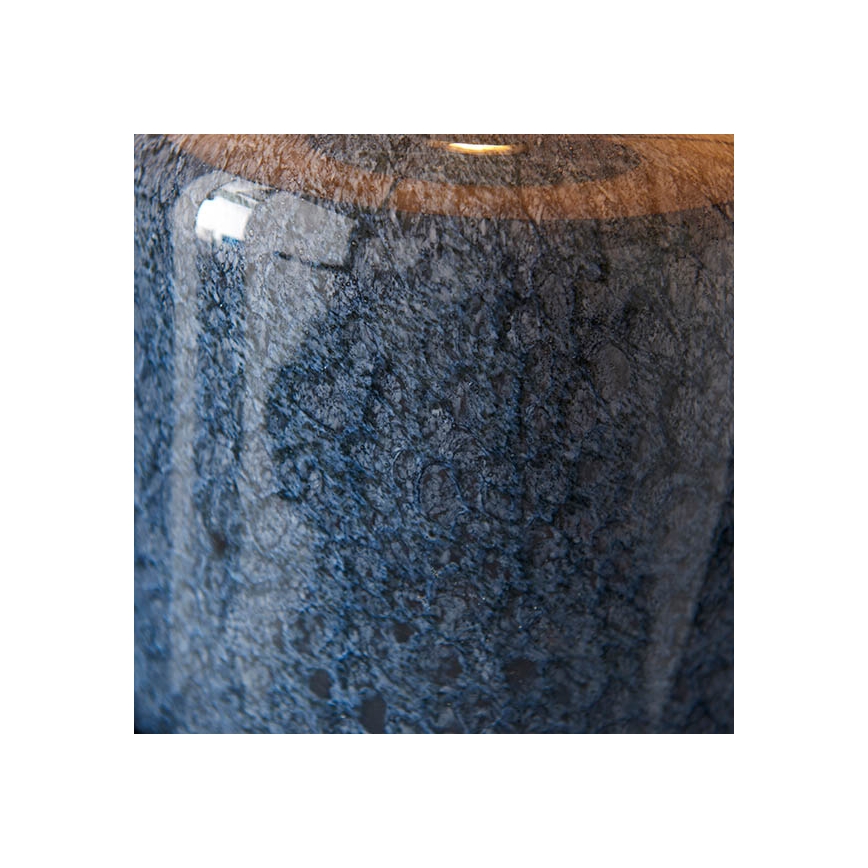 Endon 93067 - Candeeiro de mesa ZINNIA 1xE27/10W/230V azul/dourado