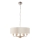 Endon 94357 - Lustre com corrente HIGHCLERE 6xE14/40W/230V diâmetro 55 cm bege/cromado mate