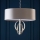 Endon 95215 - Lustre com corrente, 5xE27/10W/230V, diâmetro 70 cm, cinzento