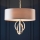Endon 95216 - Lustre suspenso em corrente 3xE27/10W/230V Ø 60 cm, cinzento