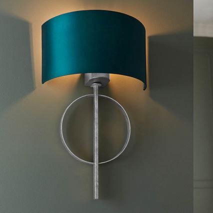 Endon 95222 - Arandela 1xE27/10W/230V azul/cinzento