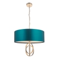 Endon 95223 - Lustre suspenso com corrente 5xE27/10W/230V diâmetro 70 cm azul/cinza