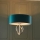 Endon 95223 - Lustre suspenso com corrente 5xE27/10W/230V diâmetro 70 cm azul/cinza