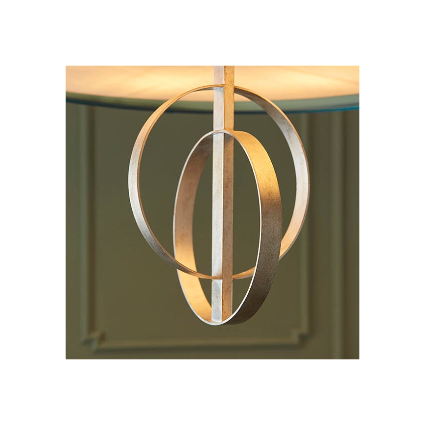 Endon 95223 - Lustre suspenso com corrente 5xE27/10W/230V diâmetro 70 cm azul/cinza