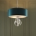 Endon 95224 - Lustre suspenso com corrente 3xE27/10W/230V Ø 60 cm azul/cinza