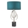 Endon 95225 - Candeeiro de mesa 1xE27/10W/230V azul/cinzento/preto