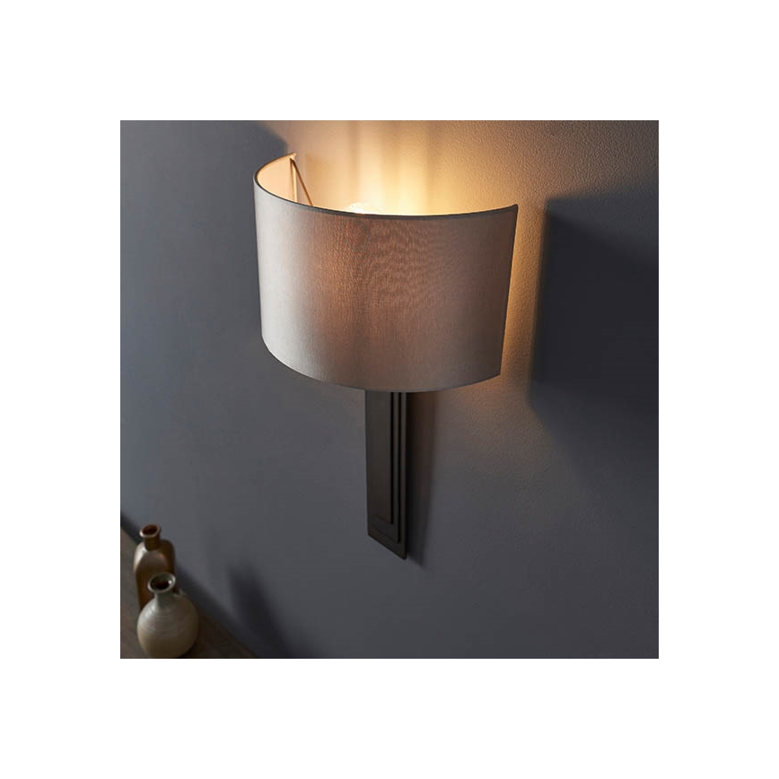 Endon 95271 - Iluminação de parede CARLTON 1xE27/10W/230V bronze