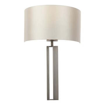Endon 95449 - Aplique de parede 1xE27/10W/230V bege/cromado mate