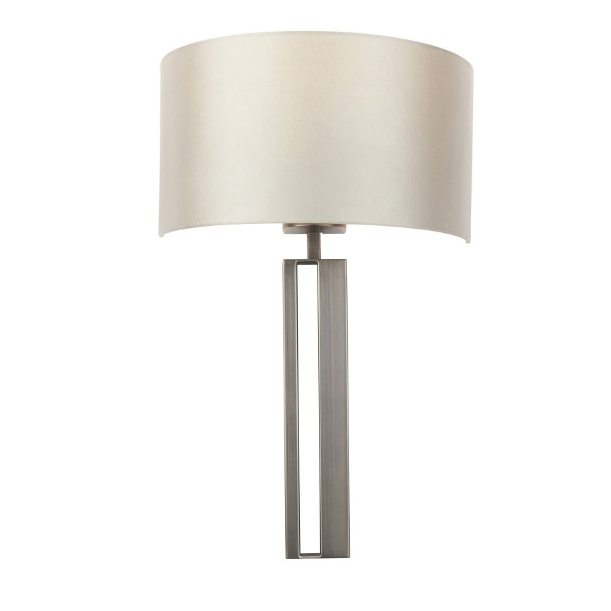 Endon 95449 - Aplique de parede 1xE27/10W/230V bege/cromado mate