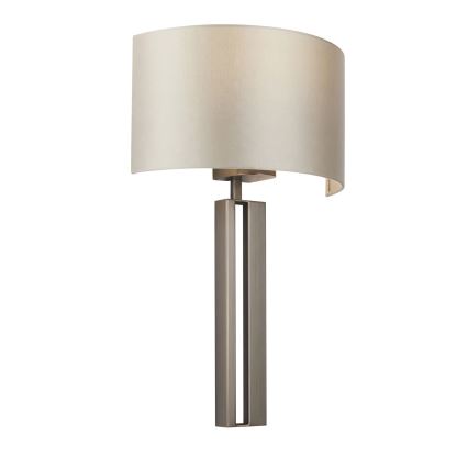 Endon 95449 - Aplique de parede 1xE27/10W/230V bege/cromado mate