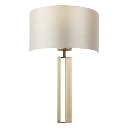 Endon 95452 - Arandela 1xE27/10W/230V bege/dourada