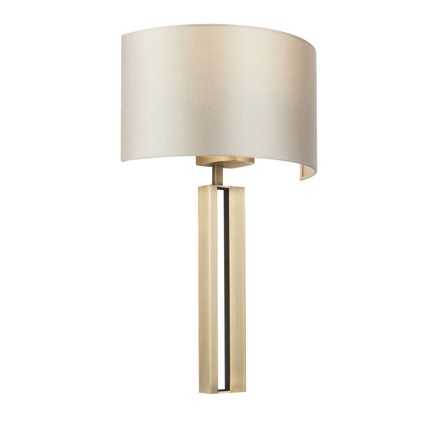 Endon 95452 - Arandela 1xE27/10W/230V bege/dourada