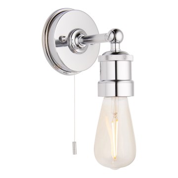 Endon 95505 - Aplique de parede para casa de banho MILLER 1xE27/6W/230V IP44 cromado brilhante