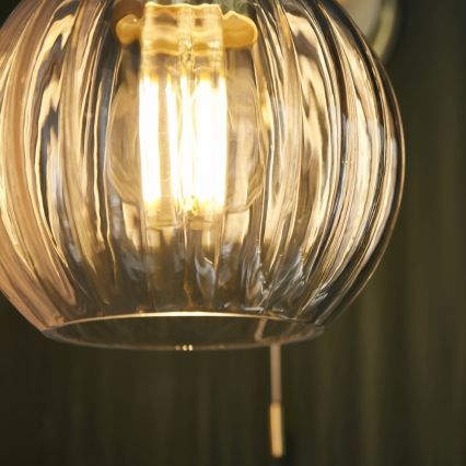 Endon 95507 - Iluminação de parede para casa de banho KENDALL 1xE27/10W/230V IP44 latão