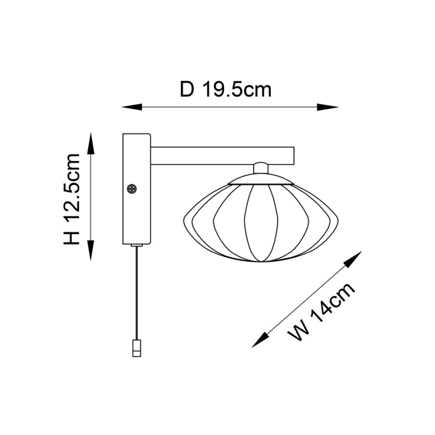 Endon 97182 - Iluminação de parede para casa de banho MOBIAS 1xG9/3W/230V IP44 latão