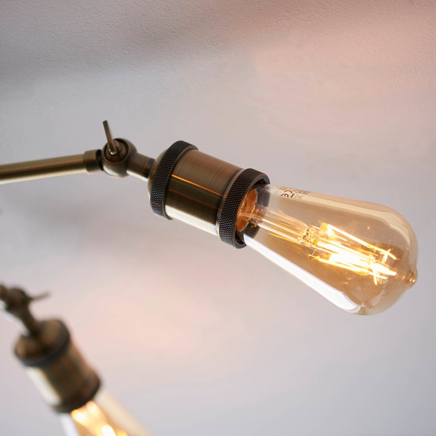 Endon 97244 - Luminária de spots HAL 5xE27/40W/230V latão