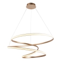 Endon 97639 - Lustre LED dimerizável suspenso por cabo TWIRL LED/88W/230V 3000K dourado