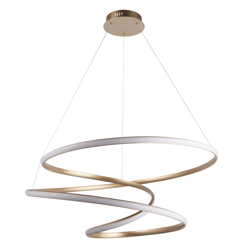 Endon 97639 - Lustre LED dimerizável suspenso por cabo TWIRL LED/88W/230V 3000K dourado