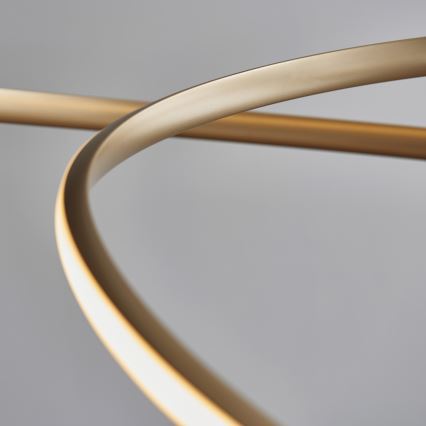 Endon 97639 - Lustre LED dimerizável suspenso por cabo TWIRL LED/88W/230V 3000K dourado