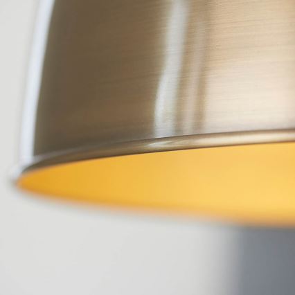 Endon 98744 - Candeeiro pendente FRANKLIN com cabo 1xE27/10W/230V, latão