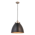 Endon 98749 - Candeeiro pendente com cabo FRANKLIN 1xE27/10W/230V preto/latão
