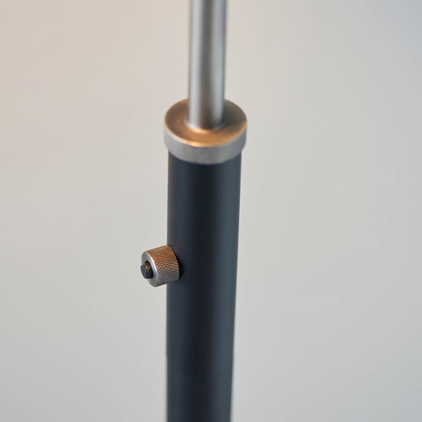 Endon 98753 - Candeeiro de pé FRANKLIN 1xE27/10W/230V cromo mate/antracite