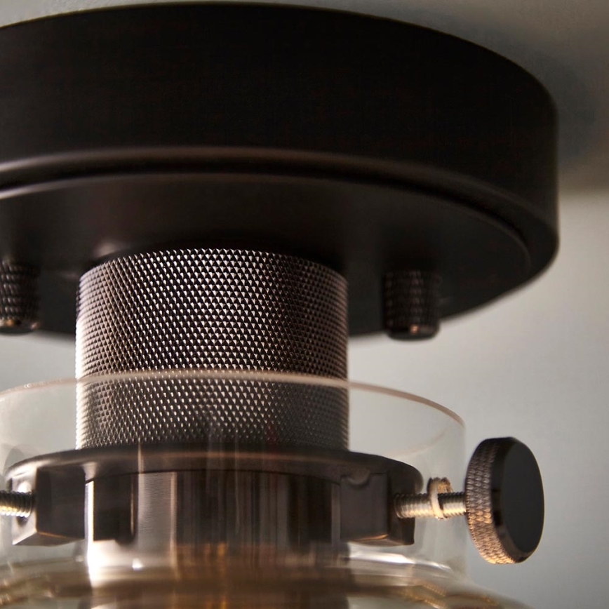 Endon 99106 - Iluminação de teto URBAN 1xE27/10W/230V preto/transparente