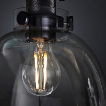 Endon 99106 - Iluminação de teto URBAN 1xE27/10W/230V preto/transparente