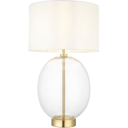 Endon 99292 - Candeeiro de mesa com dimmer KELDA 1xE27/10W/230V creme/dourado