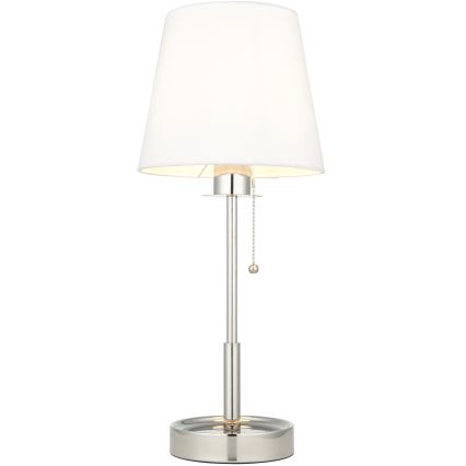 Endon 99596 - Candeeiro de mesa 1xE27/10W/230V branco/cromado brilhante