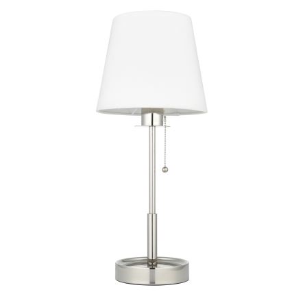 Endon 99596 - Candeeiro de mesa 1xE27/10W/230V branco/cromado brilhante